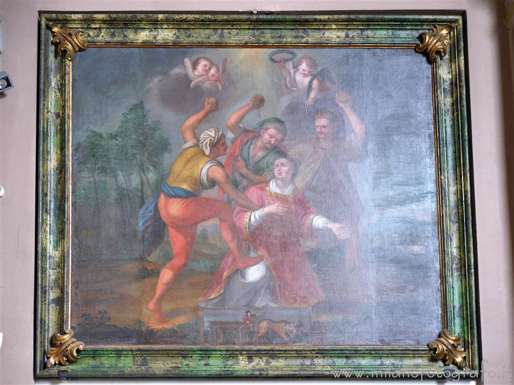 Biella (Italy) - Martyrdom of Saint Stephen in the Church of San Biagio